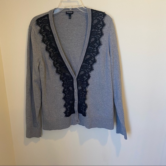 torrid Sweaters - Torrid Lace Cardigan